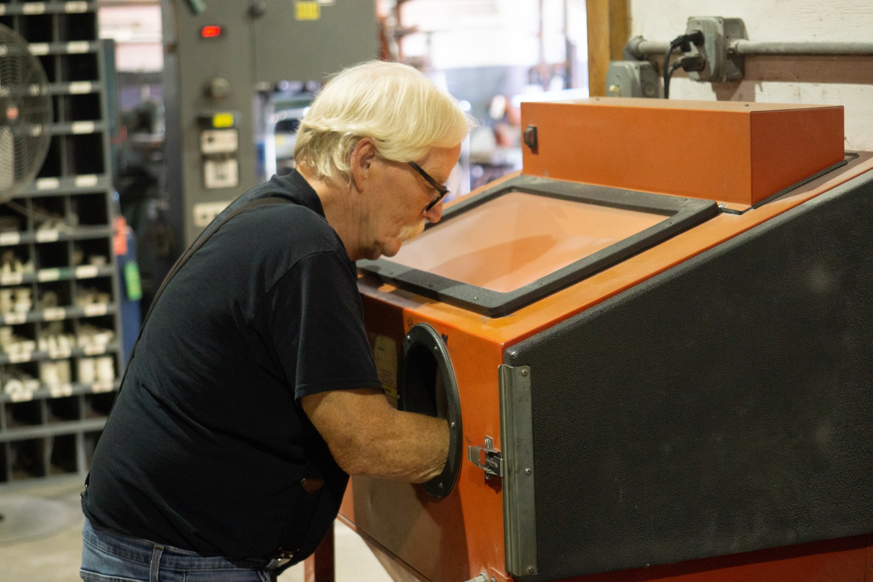 Hamilton maintenance team member working at production equipment