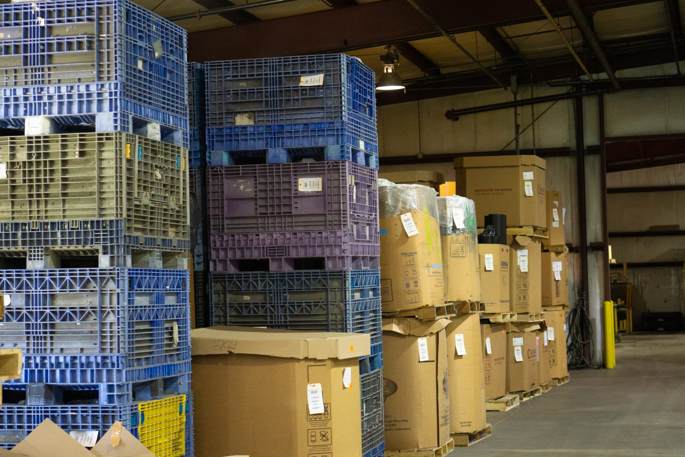 Packaging and storage at the MAC Plastics Hamilton facility